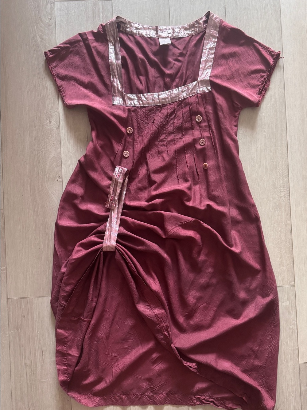 J. Morgan Puett, 90’s RETRO, A Line, Washable Silk Maxi Dress - Picture 13 of 16